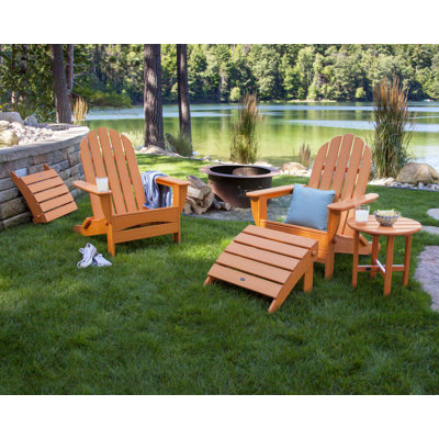 POLYWOOD Classic Oversized Adirondack 5-Piece Casual Set