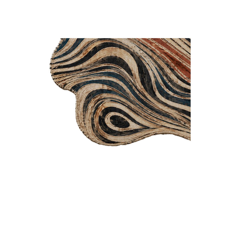 Tapis gris tissé Mosso, 3 pi 11 po x 5 pi 11 po