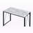 Divulge Antique White and Black Writing Desk
