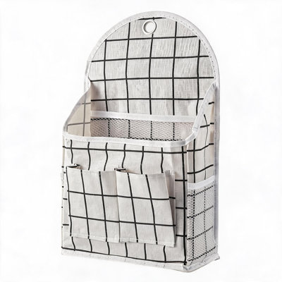 Ensemble de 8 pochettes de rangement en coton et lin
