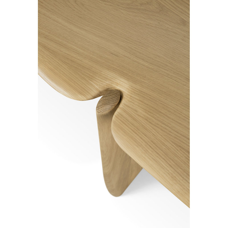 Polished Imperfect 51.2'' W Solid Wood Console Table, 29.5" H x 63" W x 15.5" D, Oak