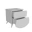 Jeff 49.7cm W Manufactured Wood Bedside Table