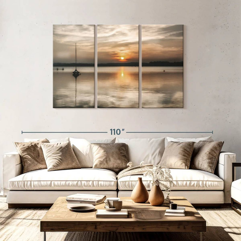 Coucher de soleil doux Alvord, H 48 po x l 74 po