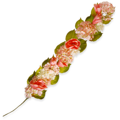 48" Rose and Hydrangea Garland