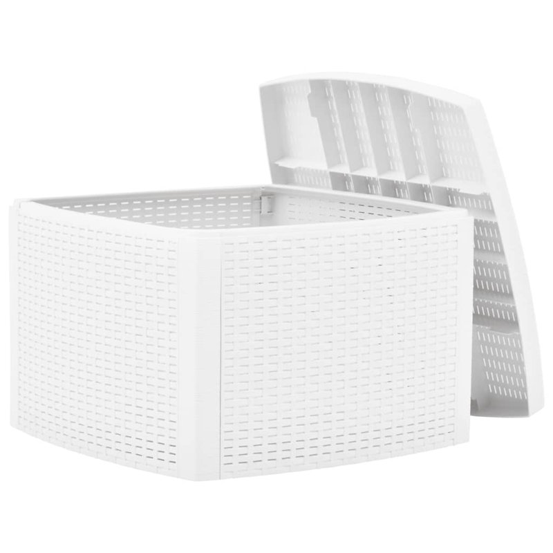 Alduin Side Table, White