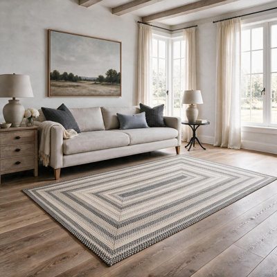 Tapis ivoire / gris Birch