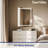 Modern Frameless LED Lighted Bathroom / Vanity Mirror with 3 Colour Adjustable, Memory Function, Anti-fog, Time Mode Control-102505968