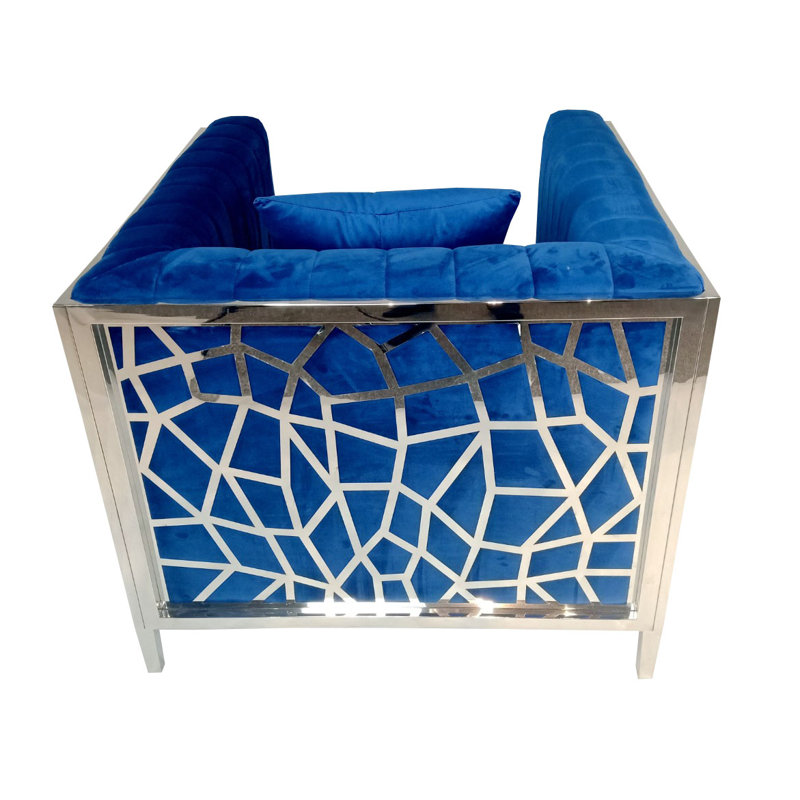 Fauteuil l 35 po, bleu