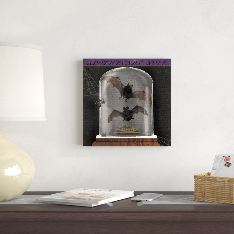 Apothicaire noir IV, H 12 po x l 12 po x P 1,25 po