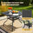 Jayc 4 - Person Patio Dining Set with Square Table