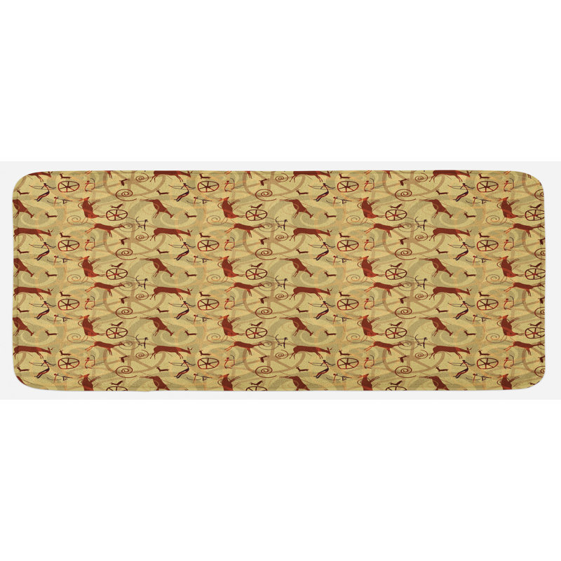 Rustic Synthetic Kitchen Mat