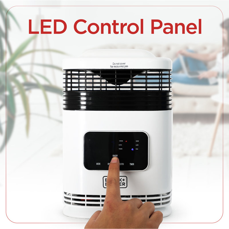 360° Surround 1,500 Watt Electric Fan Compact Heater
