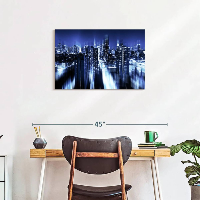 Rorry Blue Night Manhattan, 20" H x 30" W