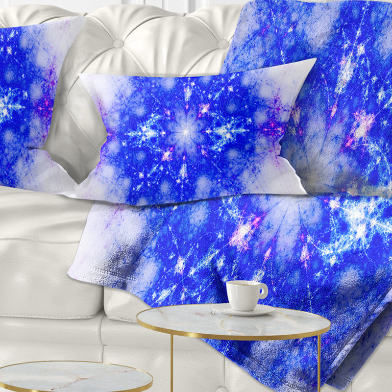 Blue Pattern - Abstract Printed Pillow