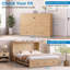 Armoire-lit ferme Farmhouse avec rangement et station de charge-1311171008