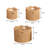 Maris Contemporary Cottage Resin/Metal Scalloped Edge Nesting Storage Baskets with Handles (Set of 3)-628928294
