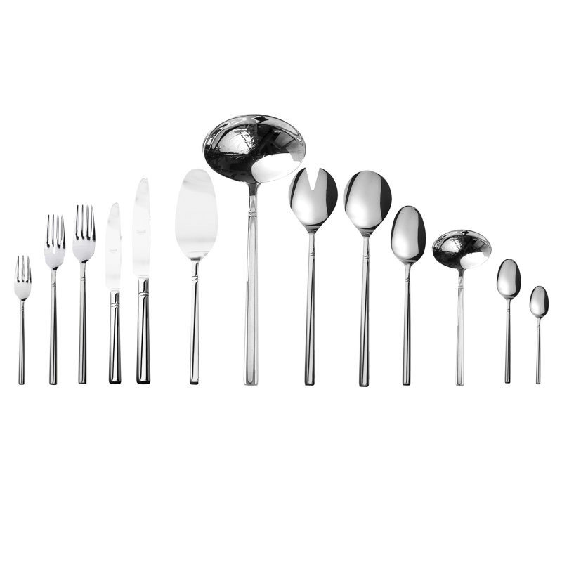 Aria Flatware Set (Configuration S) - 113 Pieces - Stainless Steel