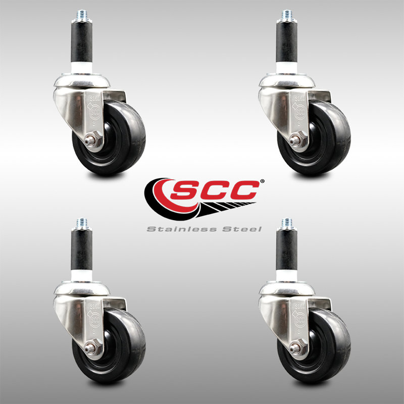 Ensemble de roulettes extensibles en caoutchouc souple