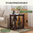 Huspon 24" H End Table with Charging Station, Wood Side Table with Storage Shelf, Narrow End Table with USB Ports & Power Outlet for Living Room, Bedroom-2020792060