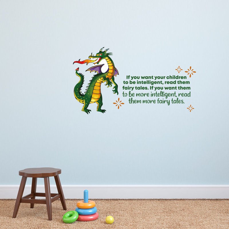Décalcomanie murale en vinyle intelligent Fairy tales, H 15 po x l 30 po x P 0,05 po