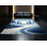 Tapis bleu ciel délavé à la machine Cumberland Alien Desert World Art Deco
