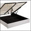 Lit plateforme tapissier avec système de rangement hydraulique, aucun sommier nécessaire, idéal pour les chambres modernes et organisées-1394197919