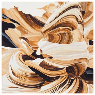 Swirling Earth Tones Quilted Bedspread