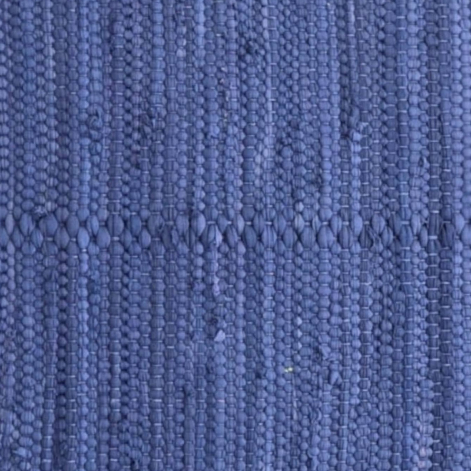 PILLOWPIA 100% Cotton Chindi Lumbar Pillow Cover with Brass Zipper | Handwoven Accent, Marine Blue, Square 20"