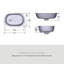 Barcelona Matte White Oval Undermount Bathroom Sink with Overflow