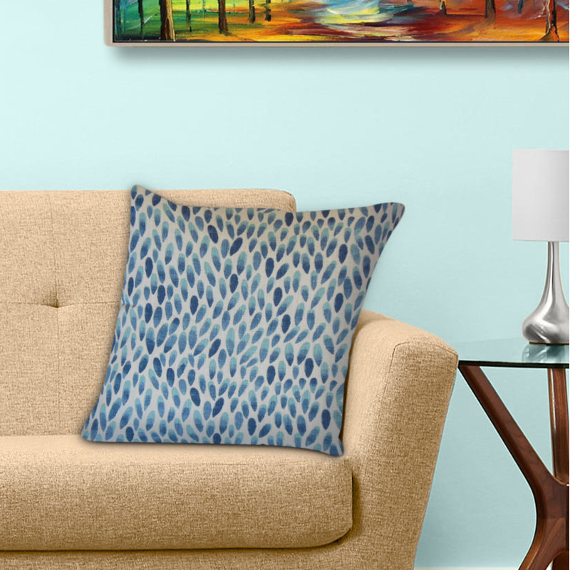 Quisha Geometric Cotton Reversible Throw Pillow, Height(22") x Width(22")