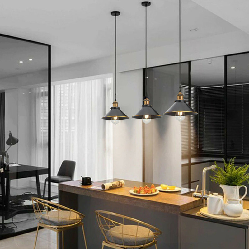 1 - Light Black Single Pendant