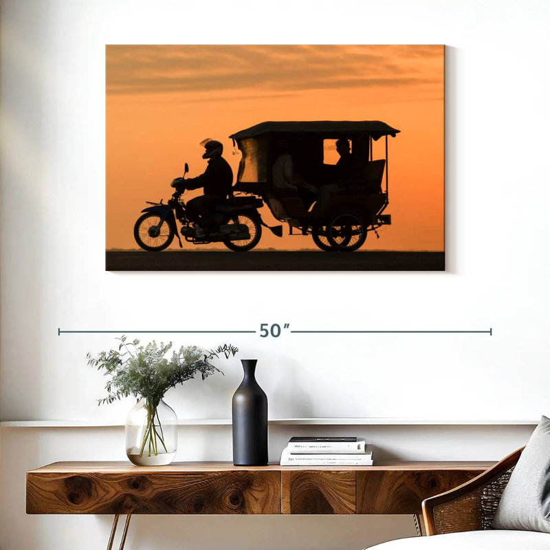 Tuk-Tuk Silhouette, 26" H x 39" W