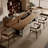 Brown Rectangular Solid Wood Dining Table-108206132