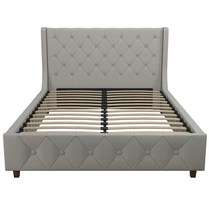 CosmoLiving by Cosmopolitan Mercer Tufted Upholstered Platform Bed ...