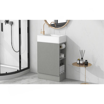 Meuble-lavabo polyvalent avec de multiples fonctionnalités pour une expérience de salle de bain améliorée