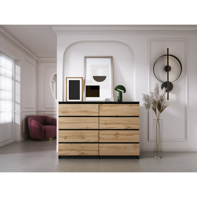 140cm W 8 - Drawer Chest of Drawers