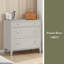 Commode 2 tiroirs avec bureau coulissant