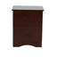 Table de chevet 2 tiroirs Modern Classic avec finition cerisier, panneau de particules et fabrication en pin