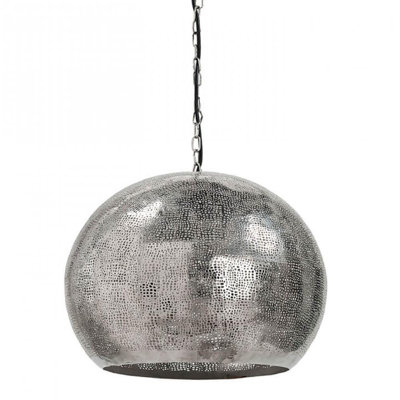 Pierced Metal Sphere Pendant