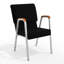 Chaise de jardin empilable avec accoudoirs Judea-63326517