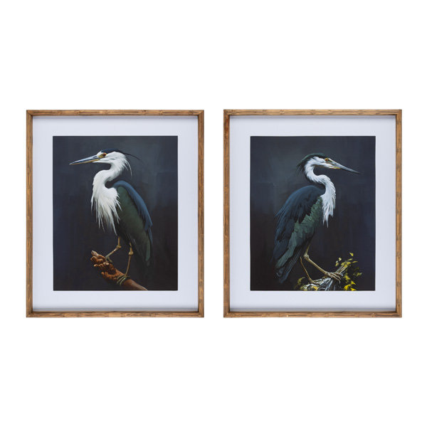 Oiseaux d'une plume, art mural encadré, 1 ensemble de 2 styles variés