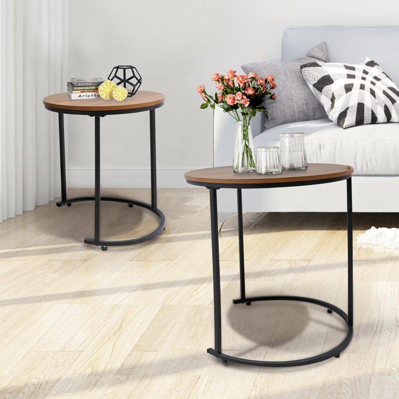 2 Piece Coffee Table Set, Brown