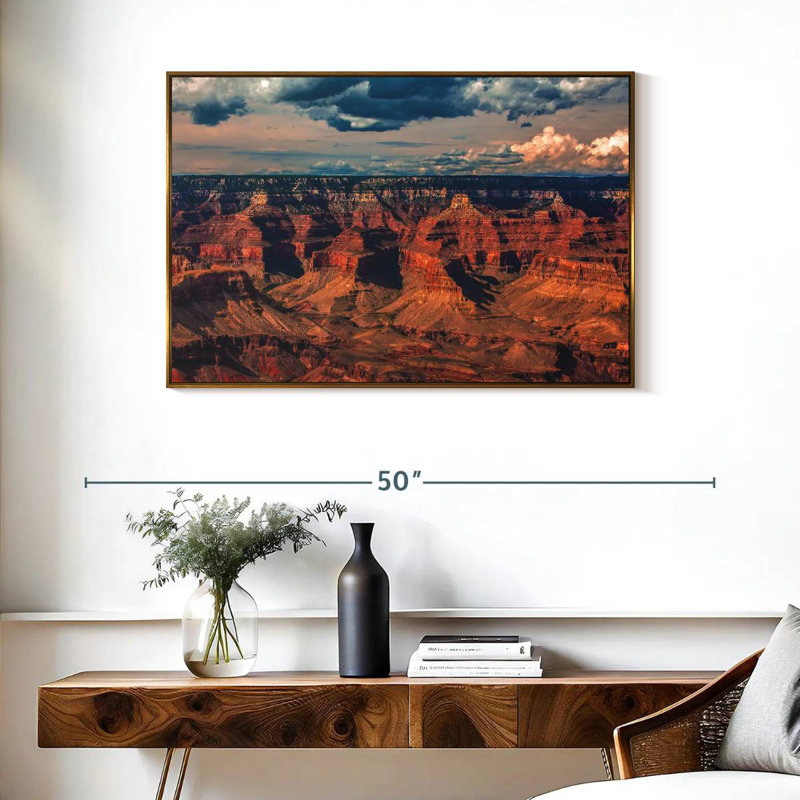 Southern Canyon, Grand Canyon, Arizona, Cadre flottant doré, 37 po x 25 po