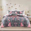 Dual Pattern Reversible Brushed Microfiber Printed Duvet Cover Set With Matching Pillow Covers-116779538-116779544