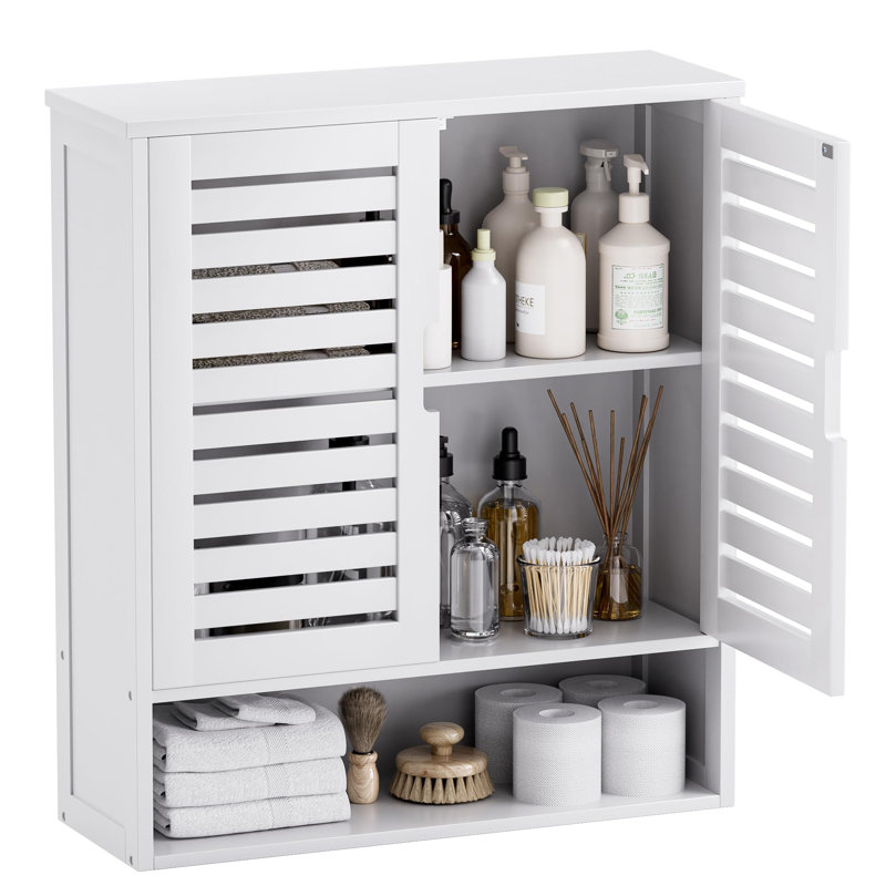 Wall Mounted Required Bathroom Cabinet, White
