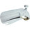 Bathtub And Shower Spout With Front Diverter For 1/2 Inch Copper Pipe, Faucet With Adjustable Slide Connector For 1/2 Inch Copper Pipe Nipple, 5-1/4 Inch Length, Polished Chrome