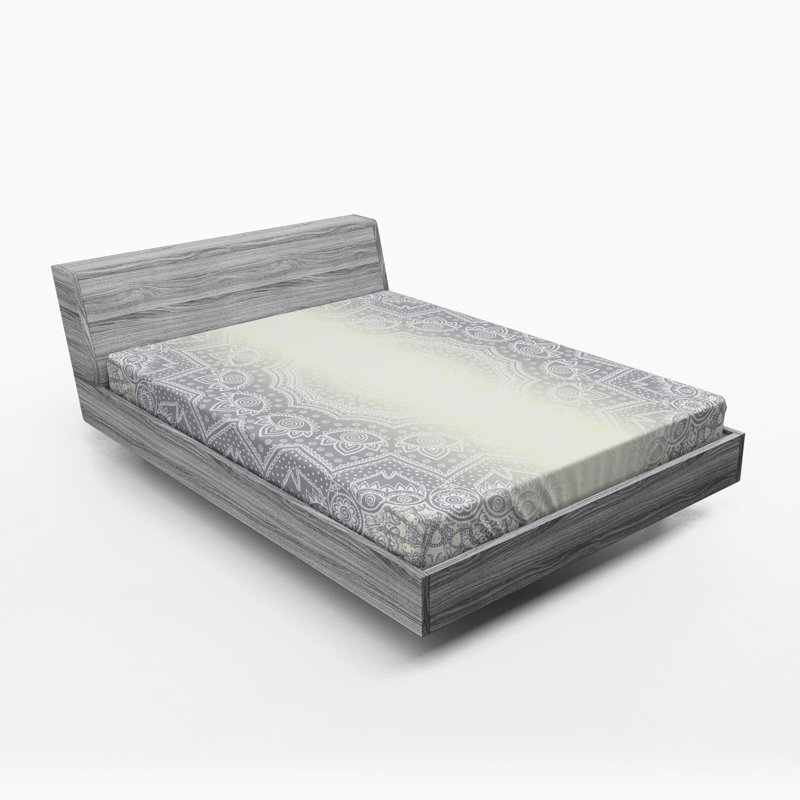 Microfiber Fitted Sheet, Queen Fitted Sheet, Gray