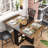 Leaf Tables For Small Spaces, Foldable Dining Table With 2-Layer Storage Rack