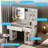 Lighted Vanity Table - LED 3-Color Touch Mirror, Glass Top, 2 Drawers-303268849