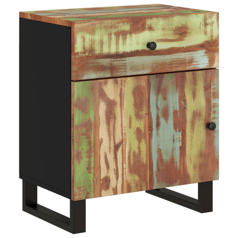 Cular 50cm W Metal Bedside Table